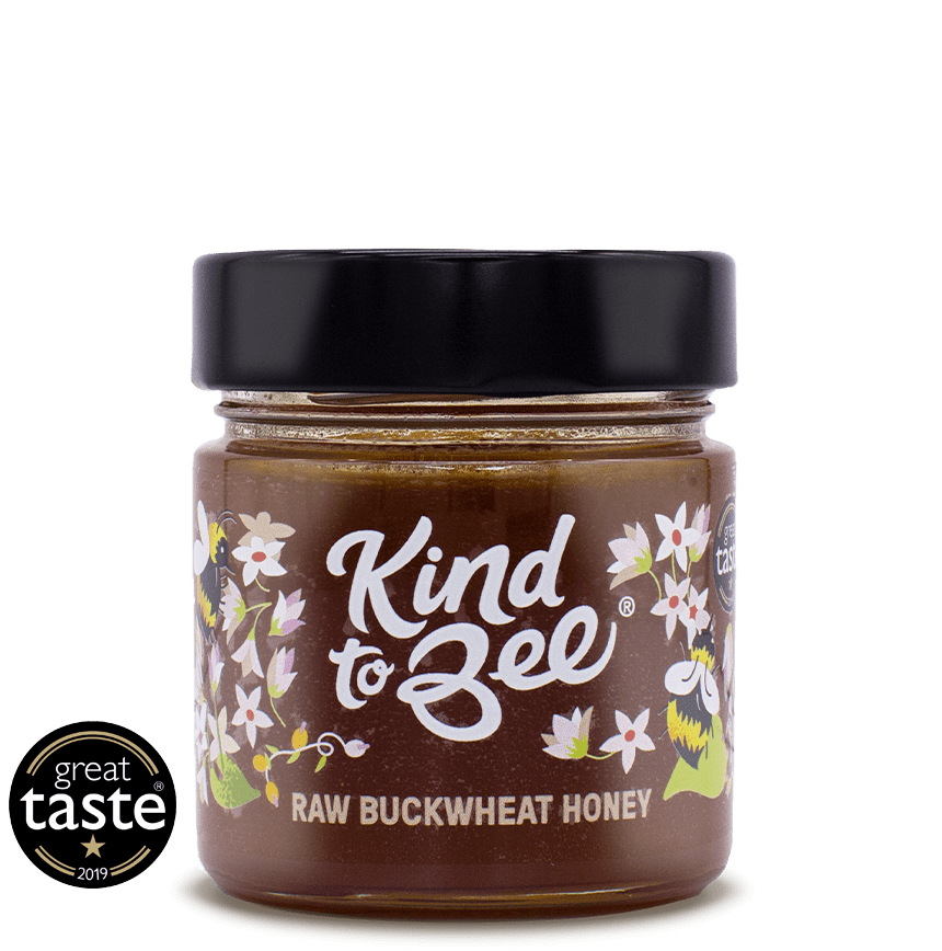 The 2019 Great Taste award winning Raw Buckwheat honey from Kind to Bee 250g