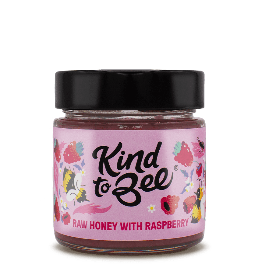 Raw Honey With Raspberry from Kind to Bee 250g