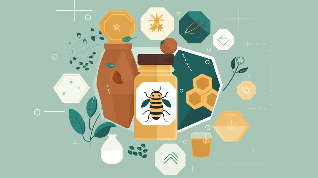 Bee and other projects that represent healthy lifestyle